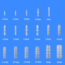 Plastic barbed connector pipe - barbed,