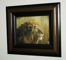 JONATHAN TRUSS (b.1960) Framed Limited Edition Canvasboard Print Braveheart Lion