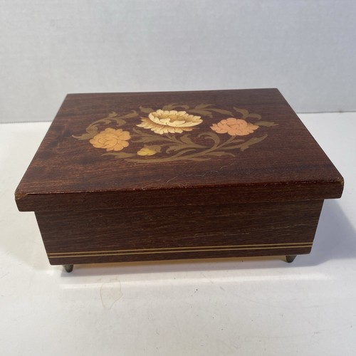 Vtg italian inlaid wooden - italian,