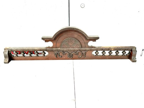 Carved antique walnut - 43.5",