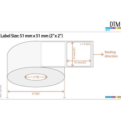 Roll 1000 2 inch - 2, labels