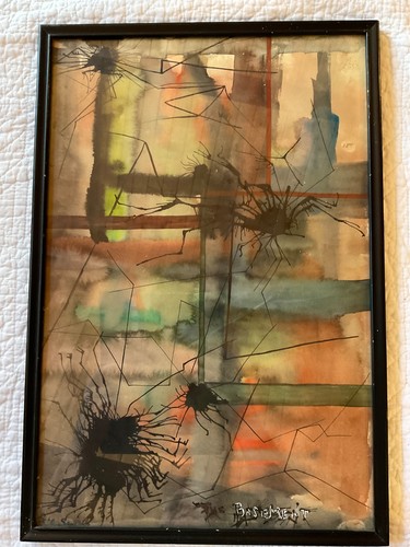 Vintage abstract painting - abstract,