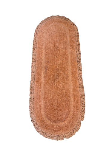 Vintage orange chenille - orange, throw