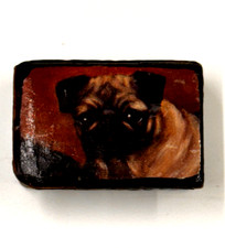 Antique Papier Mache Snuff Box