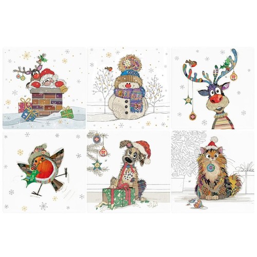 Ceramic bug art santa - art,