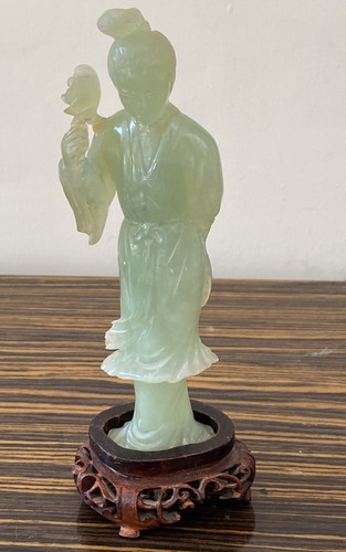 Damaged jade figurine - damaged, vintage