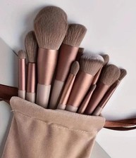 13 Pcs Make Up Brush Set Buffer Powder Contour Eyeshadow with Pouch Brushes Set
