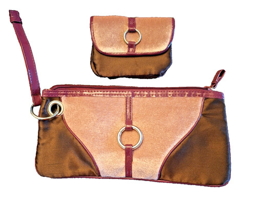 Avon vintage wristlet - avon, brown