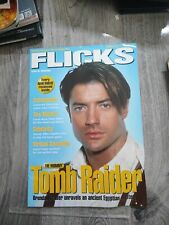 Flicks magazine Brendan Fraser Tomb Raider The Mummy