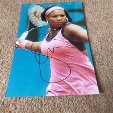 Signed SERENA WILLIAMS TENNIS LEGEND 12 By 8 Photo 