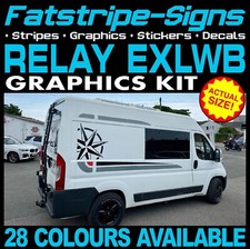 to fit CITROEN RELAY L4 EXLWB MOTORHOME GRAPHICS STICKERS STRIPES DECALS DAY VAN