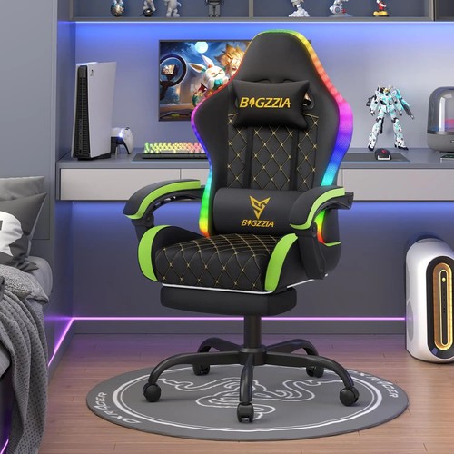 Rgb gaming chair leather - chair,