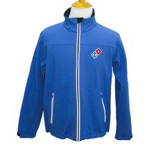DOMINOS Pizza Men's (Size Medium) Blue Employee Work Jacket Uniform Logo Coat