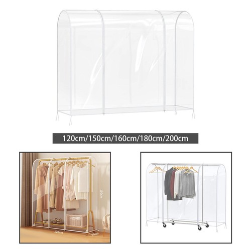 Clear garment rack cover - clear,