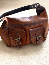 Vintage Mulberry brown leather handbag