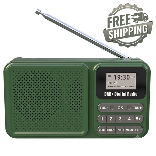Portable rechargable dab radio - portable,