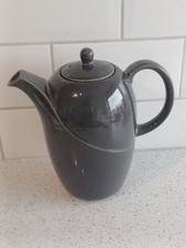 Vintage Denby Coloroll Savile Grey Coffee Pot, EUC, 80s