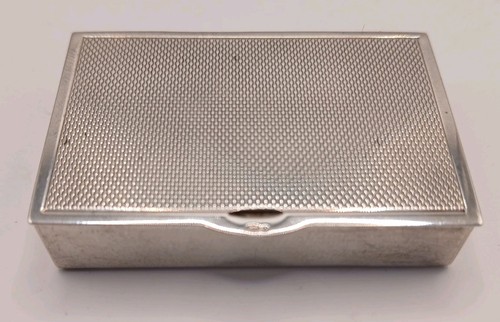 Solid silver snuff box - solid,