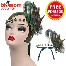 K728 Peacock Gatsby Headpiece