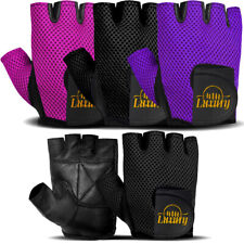 Ladies Weight Lifting Gym Gloves Workout Fitness Training Yoga Gloves Size S - L