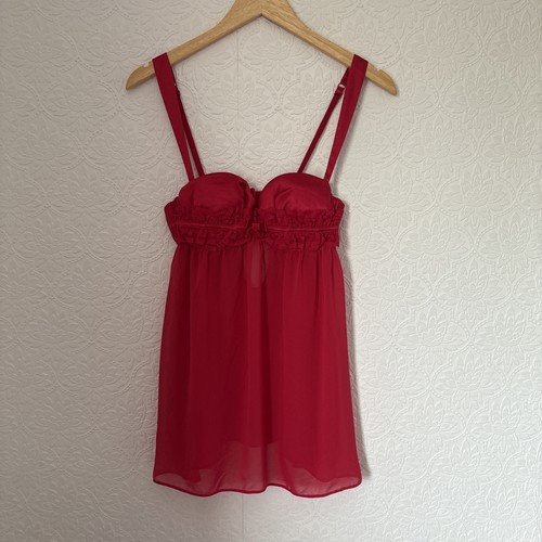 Senza y2k red babydoll - la,