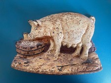 CAST IRON DOOR STOP PIG DOOR