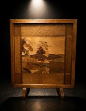STUNNING SOLID WOOD Marquetry