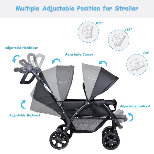 Portable double seat baby - double,