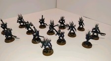 14 Kabalite Warriors Warhammer 40k (1998 Models, Dark Eldar, Assembled+Painted)