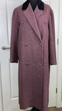Vintage Wool Long Coat Womens