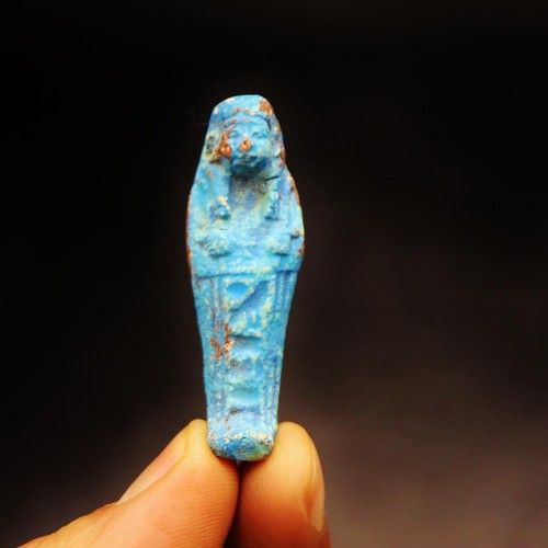 Antique old faience - old, ushabti