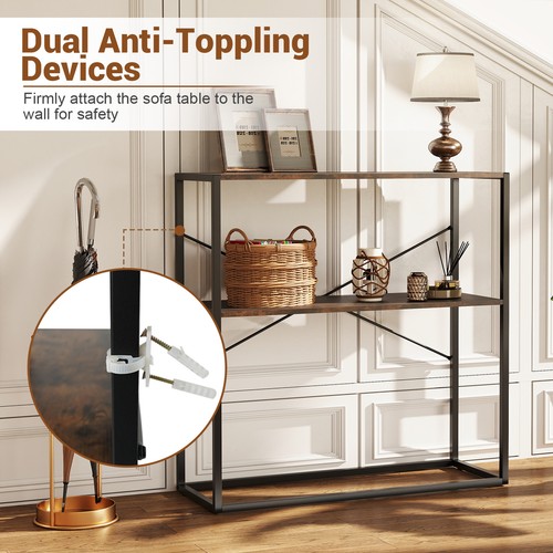 Console table tier entryway - 2-tier,