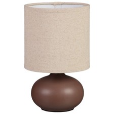 New Small Brown Lamp, A Great Accent for Any Side Table.