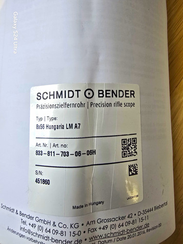 Schmidt bender 8x56 - schmidt, &