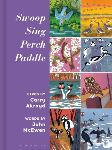 Swoop sing perch paddle birds - sing, paddle: