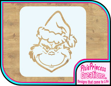 Christmas F Grinch Face Mylar Stencil Airbrush Spray Paint Wall Craft Art Pretty