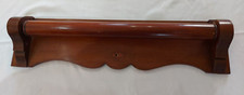 Antique wooden wall mounted towel rail / Roller / ribbon holder / shop display