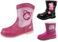 Girls Peppa Pig Boots Mid Calf