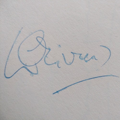 Laurence olivier autograph - olivier,