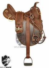 Australian Stock Synthetic Saddle With Plain Halter