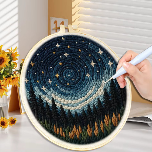 Punch needle embroidery kit - needle,