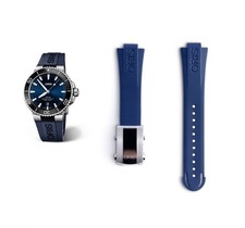 Genuine Oris Blue Rubber Aquis