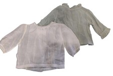 2 X Caramel Babies Child's Blouses / Summer Tops - Button Up Back Size 6M