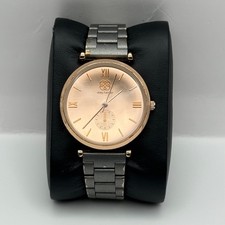 Working Daisy Fuentes Sub Seconds Ladies 33mm Quartz Watch DF145RGGY New Battery