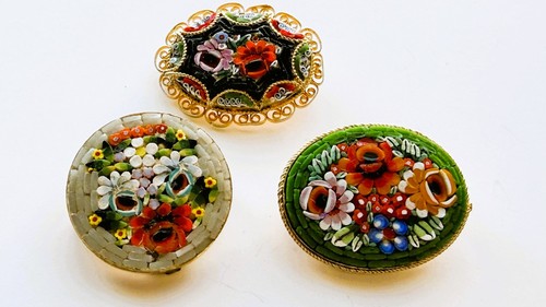 Vintage italian micro mosaic - vintage,