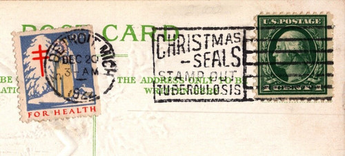 Rare 1922 christmas - rare, seal