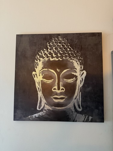 Buddha face wall art - buddha,
