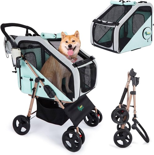 Travel pet dog stroller - in,