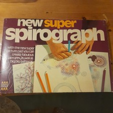 SUPER SPIROGRAPH - DENYS FISHER - 1973 complete tracks and 2 pens lots of fun gc