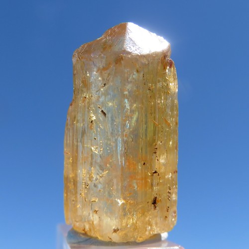 Imperial topaz crystal - crystal, large
